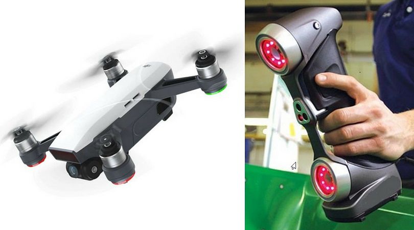 Drone e scanner multilaser del Gruppo Agiometrix